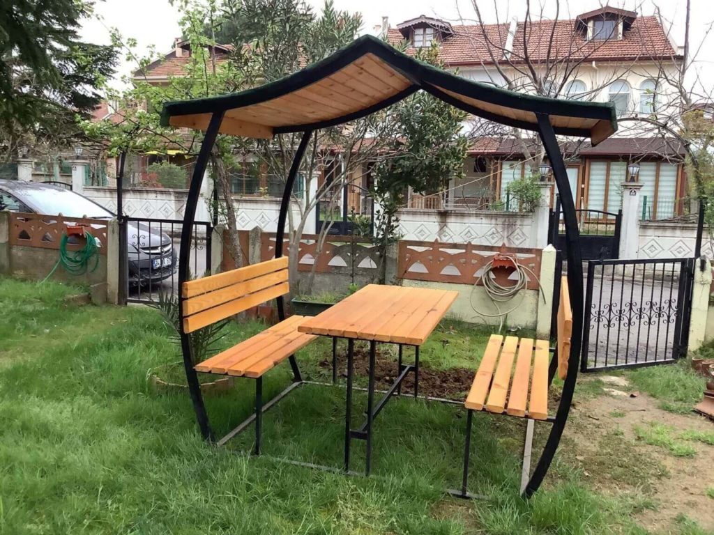 Беседка в японском стиле для дома