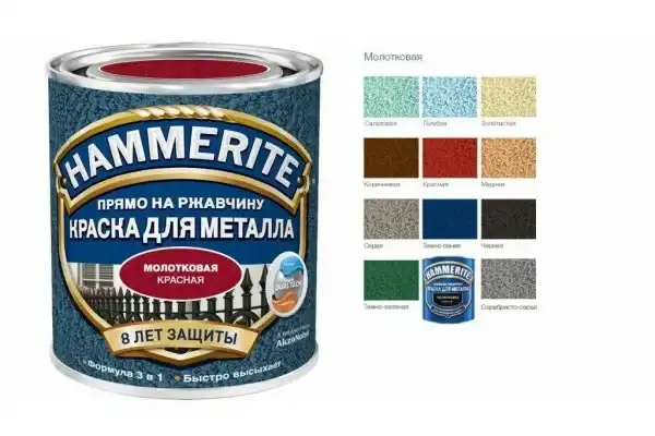 Металлические ставни с элементами ковки - картинка Виды покраса «Hammerite» 